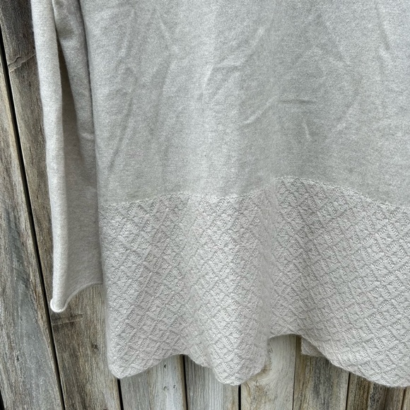 TSE Open Front Shawl Cardigan Cashmere Silk Oatmeal Beige XL - Picture 11 of 16